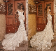  off Shoulder Bridal Gown Mermaid Beach Garden Country Lace Wedding Dress Lb1957