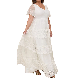  Custom Plus Size White Dress Sexy Women Long Lace Elegant Dresses Women Evening Wedding Dress