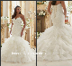  Sweetheart Bridal Gowns Mermaid Ruffles Plus Size Lace Organza Wedding Dress Mrl3201