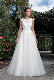  Round Neckline Bridal Gown Lace Organza Wedding Dress M8171