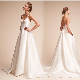 Spaghetti Strapes Bridal Dress Backless Garden Beach Simple Wedding Dress Z8046