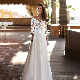  3/4 Sleeves Bridal Gowns Chiffon Beach Boho Wedding Dresses Customized 2022 Lb28163