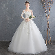Yc200 2024 New Bride Long-Sleeved White Princess Style Wedding Dress