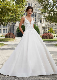 Backless Wedding Gown Lace Satin Ball Gown Bridal Dress Lb2215