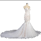 New Style Bra Suspender Bridal Fishtail Long Tailed Wedding Dress