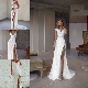  Sheath Bridal Gown Split Beach Wedding Dress Lb2272