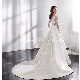  2021 Western Hot Selling Embroidery Add Satin Bridal Dress Evening Party Frock Bridesmaid Gowns Plus Size Vestido De Noiva