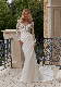  V-Neck Bridal Gowns Mermaid Long Sleeves Lace Wedding Dresses Z8018