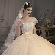 Yc490 2024 New French Slim and Simple Hepburn Bridal Wedding Dress