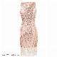 Elegant Evening Party Dress Sleeveless Fringe Tassel Bodycon Dresses