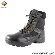  Durable Lightweight Military Style Combat Boots of Black Leather (WCB010)