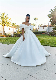  Fashion Strapless Satin A Line Open Back Long Train Detachable Sleeves White Wedding Dress