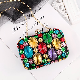  Trendy European Colorful Beads Embroidery Clutch Bag Dress Party Chain Shoulder Bag Wedding Bag Women Handbag
