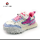  Girls Pink Blue Fabric Sneakers Shoes Running Breathable Lightweight for Kids Ex-23r2500