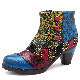 Blue Ankle Boots Customization Wholesale Leather Shoes