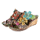 Factory Custom Big Size Exotic Shoes Women Leather Slipper