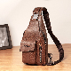  Popular Design PU Leather Fashion Man Messenger Bag Mens Designer Shoulder Crossbody Chest Travel Bag