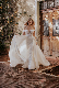  Custom Made off Shoulder Sweetheart Neckline Detachable Long Train Lace Bridal Wedding Dress