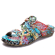 Factory Custom Slip on Shoes Women Leather Bohemian Slippers