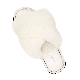Fashionable Cross TPR Sole Winter Fluffy Fuzzy Slippers for Women Lady manufacturer