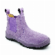  Purple Elastic Pull Tab Work Safety Boot Shoes