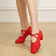  Ballet Dance Shoes Rumba Waltz Prom Singles Shoes Canvas 1.4′ ′ Low-Heel Slip on Round Toe Girl Prom Shoes Esg13807