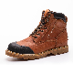 Comfort Steel Toe Hiking Shoes with High Quality Cow Leather