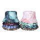  Colorful Custom Printed Polyester Gradient Color Reversible Double-Sided Fisherman Bucket Hat