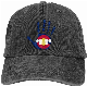 Unisex Adjustable Outdoor Fashion Design Printing Wholesale Custom Washed Vintage Denim Cotton Luxury Cap