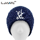 Fashion Rock Custom Logo Winter Warm Wholesale Knitted Beanie Hat Cap