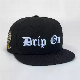  Custom 6 Panel 3D Embroidery Logo Cotton Twill Flat Brim Snap Back Hip Hop Snapback Hat Cap