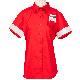  Custom Durable Work Suit Moisture Wicking Female Customer Attendance Daily Shirt