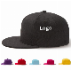  Custom 5 Panel 6 Panel Embroidery Logo Flat Brim Bill Hip Hop Black Snapbacks Caps Trucker Hats Adjustable Sports Baseball Cap