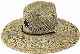 Woven Stone Embroidery Printed Stripe Neck Taping Modern Fit Neoprene Rubber Men′s Quarter Straw Hat