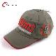  3D Embroidery Cotton Baseball Caps with Woven Label Embroidery