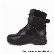  High Quality Genuine Leather Men Black Waterproof Military Style Boots