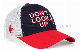  Baseball Mesh Hat with Custom Flat Embroidery on Sport Outdoor Cap