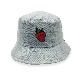  New Style Custom Distressed Washed Denim Plain Fishing Bucket Hats and Caps