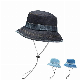  Wholesale Plain Denim Custom Logo Female Bucket Hat with Adjuster