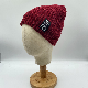  Winter Warm Wholesale Red Embroidered Acrylic Cuffed Men Knitted Beanie Hats