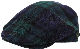  Green and Purple Grid 100% Wool Flat Cap Classical Decorative IVY Hat Wool Unisex Beret Hat