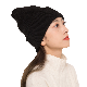  Wholesale Acrylic Winter Knitted Hat Custom Embroidered Beanie