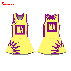  Aibort High Quality Cheap Sports Factory Yellow Netball Uniforms (T-NT-15)