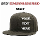 Wholesale 100% Cotton Embroidered Adjustable Custom Logo Flat Brim Hiphop Baseball Cap Hat