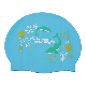  Soft Flexible Custom Printing Silicone Swim Cap for Children
