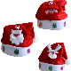  1PCS Hot Santa LED Light up Flashing Costume Party Red Hat Cap Kids Child Christmas