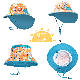  Wholesale Thin Breathable Summer Large Brimmed Visor for Children