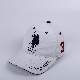  Soft Polyester White Baseball Cap 6 Panel Breathable with Custom Embroidery Logo