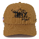  5 Panel Cotton Fabric Fashion Casual All-in-One Brown Baseball Cap