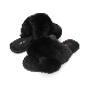 Women′ S Fuzzy Slippers Cross Band Memory Foam House Slippers Open Toe manufacturer